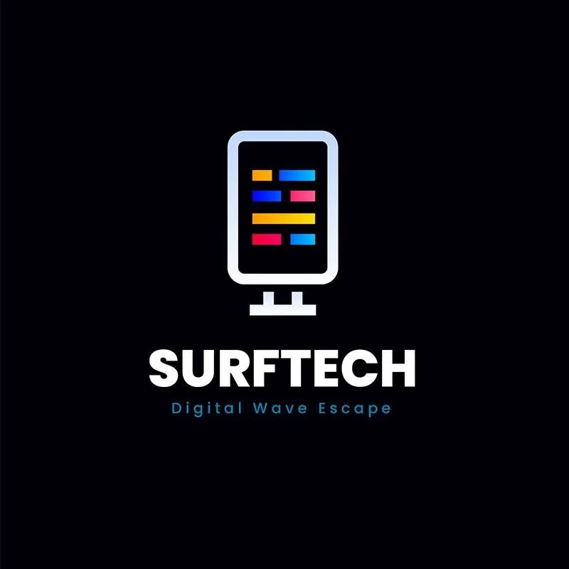 Logo SurfTech - client Infinity Pubkom agence digitale Oran